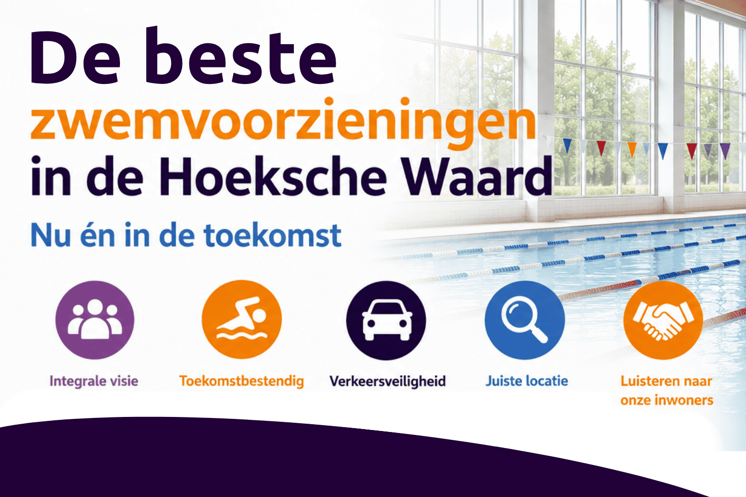 toekomstbestendige zwemvoorzieningen voor de hele Hoeksche Waard